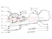 Upper side panels - Piaggio Hexagon GT