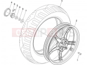 Rear wheel - Piaggio Liberty elettrico PPT (E) 2014