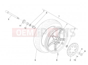 Front wheel - Piaggio Liberty elettrico PPT (E) 2015