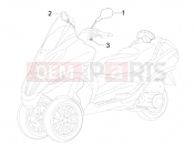 PIAGGIO MP3 125 Hibrid tükör