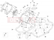 Cooling system - Piaggio MP3 125 YOUrban ERL 2012