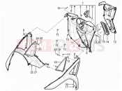 Front glove-box - Knee-guard panel - Piaggio MP3 125 YOUrban ERL 2012