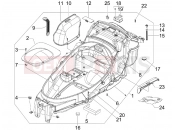 PIAGGIO MP3 250 ie MIC Helmet huosing - Undersaddle