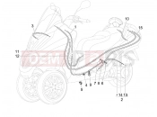 bowden - Piaggio MP3 250 ie MIC 2009