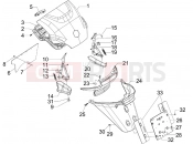 PIAGGIO MP3 300 ie MIC Rear cover - Splash guard