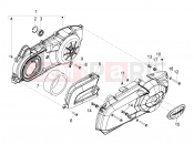 Crankcase cover - Crankcase cooling - Piaggio MP3 300 ie Touring 2011