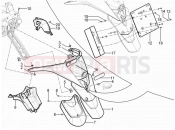 Rear cover - Splash guard - Piaggio MP3 300 YOUrban LT ERL 2016
