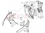Front glove-box - Knee-guard panel - Piaggio MP3 300 YOUrban LT RL - Sport 2019