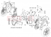 Wheel huosing - Mudguard - Piaggio MP3 300 YOUrban LT RL - Sport 2019