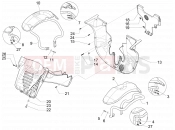 PIAGGIO MP3 500 LT Business Wheel huosing - Mudguard