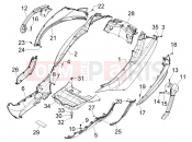 PIAGGIO MP3 500 LT Sport - Business Side cover - Spoiler