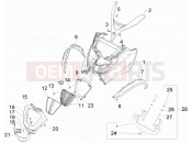 Front shield - Piaggio MP3 500 LT Sport - Business 2012