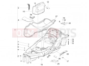 Helmet huosing - Undersaddle - Piaggio MP3 500 LT Sport - Business 2012