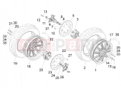 Front wheel - Piaggio MP3 500 Sport (USA) 2010
