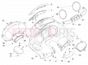 Meter combination - Cruscotto - Piaggio MP3 500 Sport Business ABS (USA) 2016