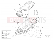 Helmet huosing - Undersaddle - Piaggio MP3 500 Sport Business ABS (USA) 2018