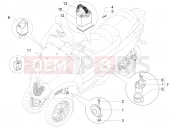 Remote control switches - Battery - Horn - Piaggio MP3 500 Sport Business ABS (USA) 2018