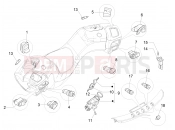Selectors - Switches - Buttons - Piaggio MP3 500 Sport Business ABS (USA) 2018