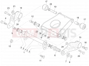 Swinging arm - Piaggio MP3 500 Sport Business ABS (USA) 2018
