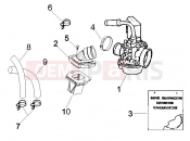 PIAGGIO NRG Power DD Carburettor, assembly - Union pipe