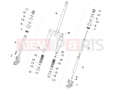 Fork's components (Wuxi Top) - Piaggio NRG Power DT 2007