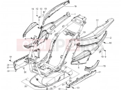Side cover - Spoiler - Piaggio NRG Power DT 2013