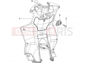 Front glove-box - Knee-guard panel - Piaggio NRG Power DT 2015