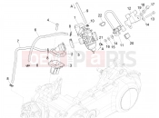 Carburettor, assembly - Union pipe - Piaggio NRG Power DD 2018