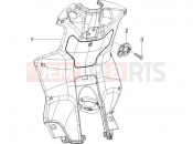 Front glove-box - Knee-guard panel - Piaggio NRG Power DD 2018
