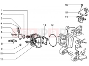 PIAGGIO NTT Cylinder head and induction pipe