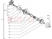 Driven pulley - Piaggio Sfera RST 50
