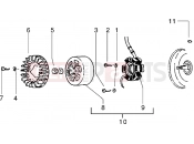 Flywheel magneto - Piaggio Sfera RST 50