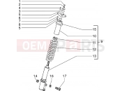 Front shock absorber - Piaggio Sfera RST 50