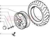 Front wheel - Piaggio Sfera RST 50