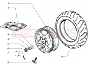 Rear wheel - Piaggio Sfera RST 80