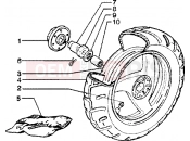Rear wheel - Piaggio Skipper 125 4T