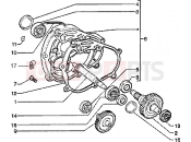 Rear wheel shaft - Piaggio Skipper 125 4T