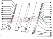 Front fork - Piaggio Skipper 150 4T