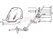 Handlebars component parts-fairing - Piaggio Skipper 150 4T