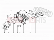 PIAGGIO Typhoon 125 4T 2V Carburettor, assembly - Union pipe