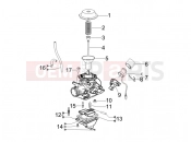 Carburetor's components - Piaggio Typhoon 125 4T 2V 2014
