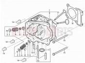 Head unit - Valve - Piaggio Typhoon 125 4T 2V 2015