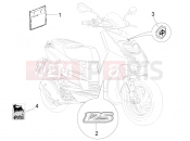 Plates - Emblems - Piaggio Typhoon 125 4T 2V 2015