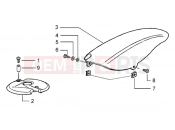 PIAGGIO FRONT AND REAR MUDGUARD