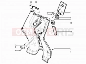 PIAGGIO Typhoon 50 2T (LBMC501) Front glove-box - Knee-guard panel