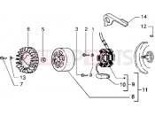 Flywheel magneto - Piaggio Typhoon 50 2T MY 2004