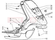 Front shield-Footboard-Spoiler - Piaggio Typhoon 50 2T MY 2004