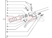 Handlebars component parts - Piaggio Typhoon 50 2T MY 2004