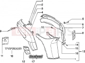 Side covers - Piaggio Typhoon 50 2T MY 2004
