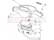 Speedometers kms.-Handlebar covers - Piaggio Typhoon 50 XR 2T